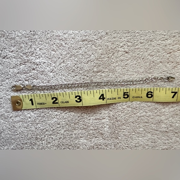 Sterling Silver Overlapping Link Bracelet - Picture 3 of 7